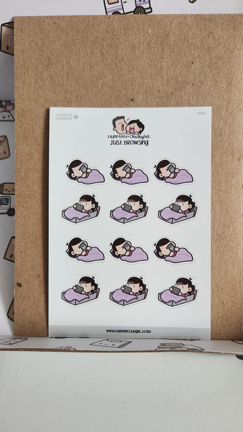 Customer photo review of Just Browsing Planner Stickers