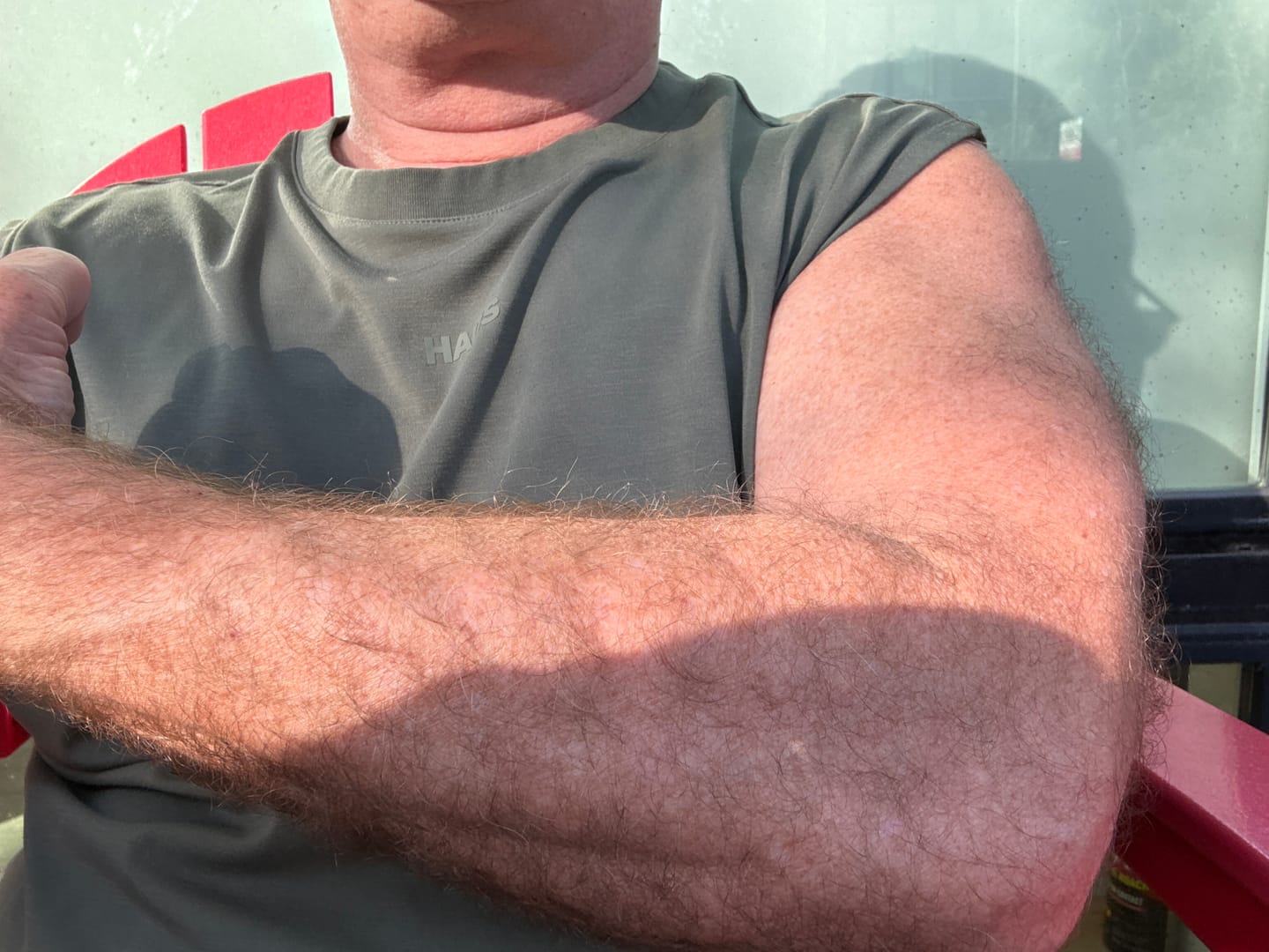 Customer photo review of Core Sleeveless Athletic Tank