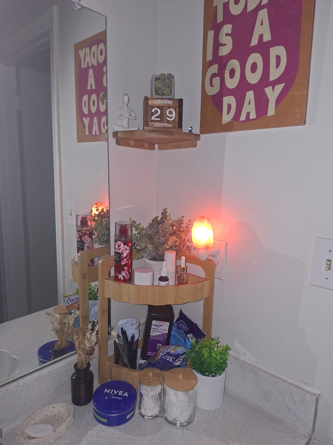 Customer photo review of Natural Himalayan Salt Night Light