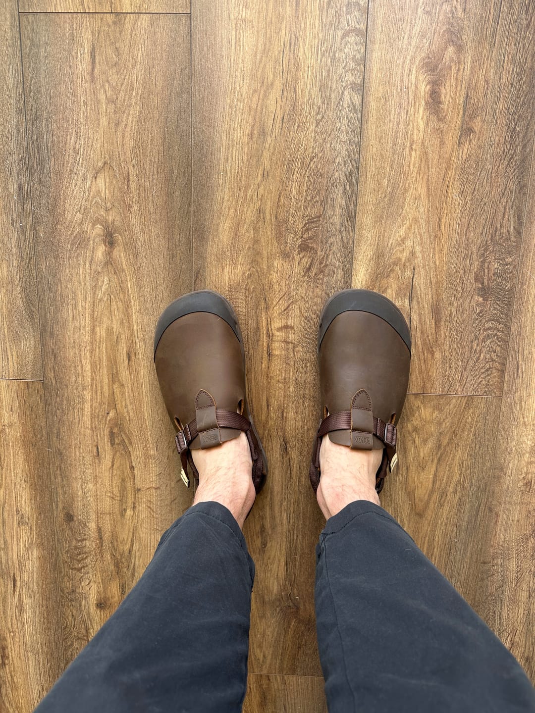 Customer photo review of Zueco Terra Clog Todo Terreno Café Chocolate Unisex