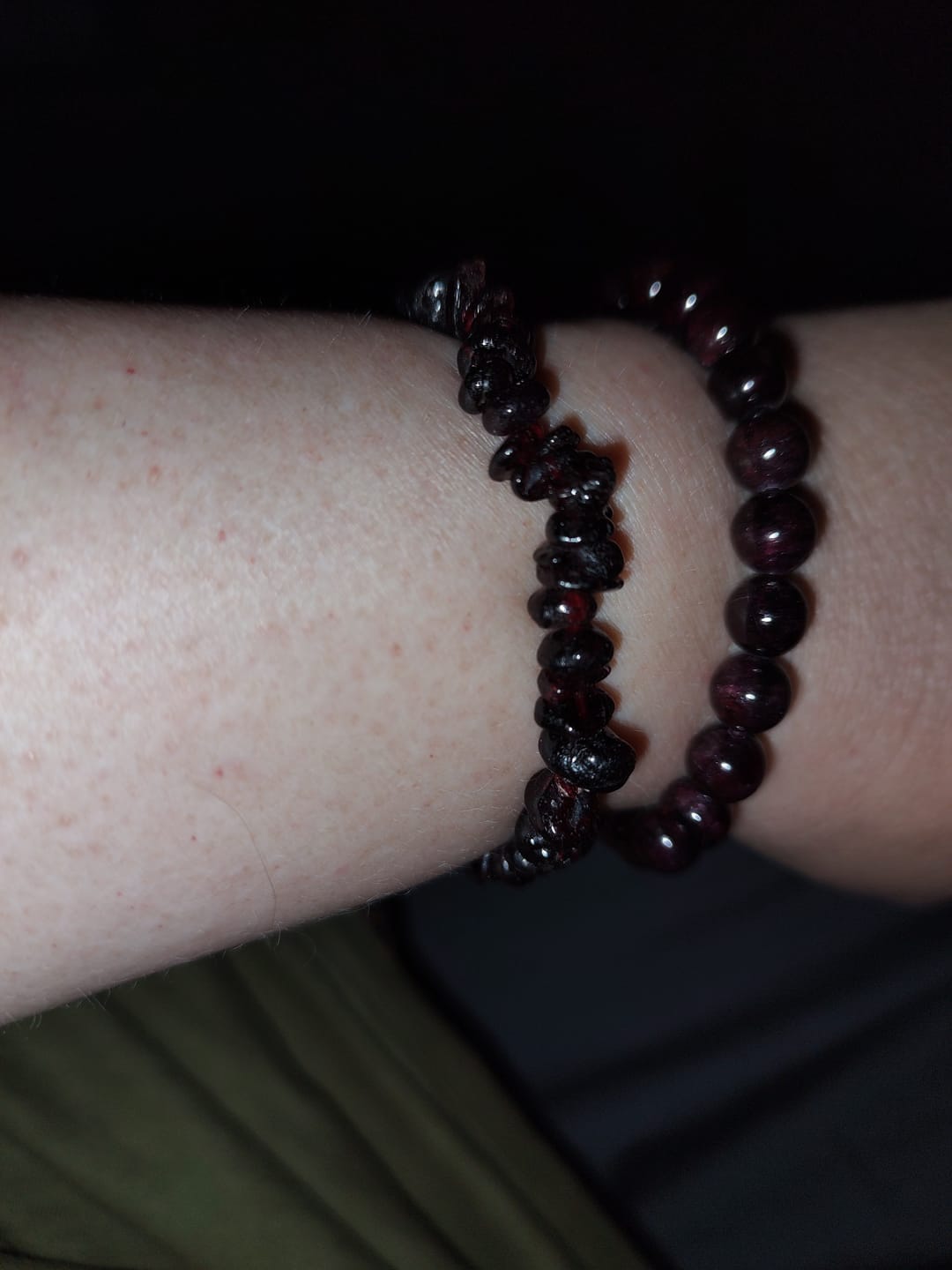 Customer photo review of Celestial Crystal Chip Bracelet