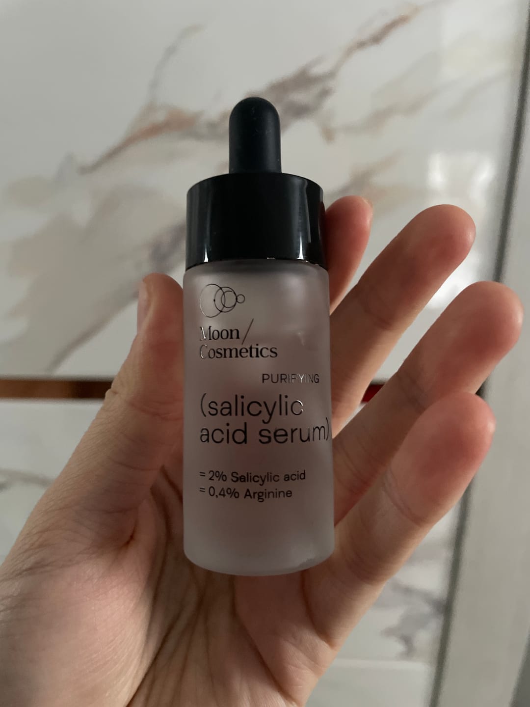 Customer photo review of Salicilo rūgšties serumas nuo spuogų