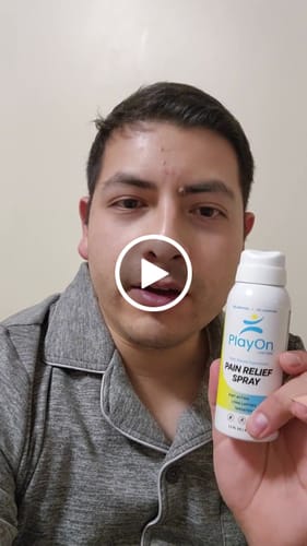 Customer video review of PlayOn Pain Relief Spray