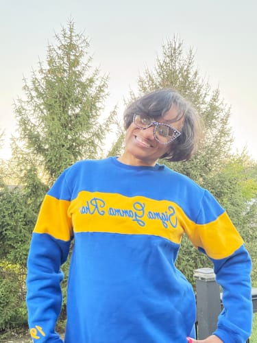 Customer photo review of SGRHO 3D Striped Sweatshirt