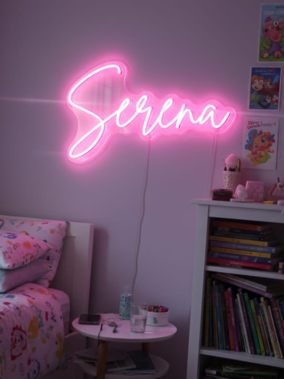 Customer photo review of Custom Name Neon Sign Personalized LED Name Light Gift