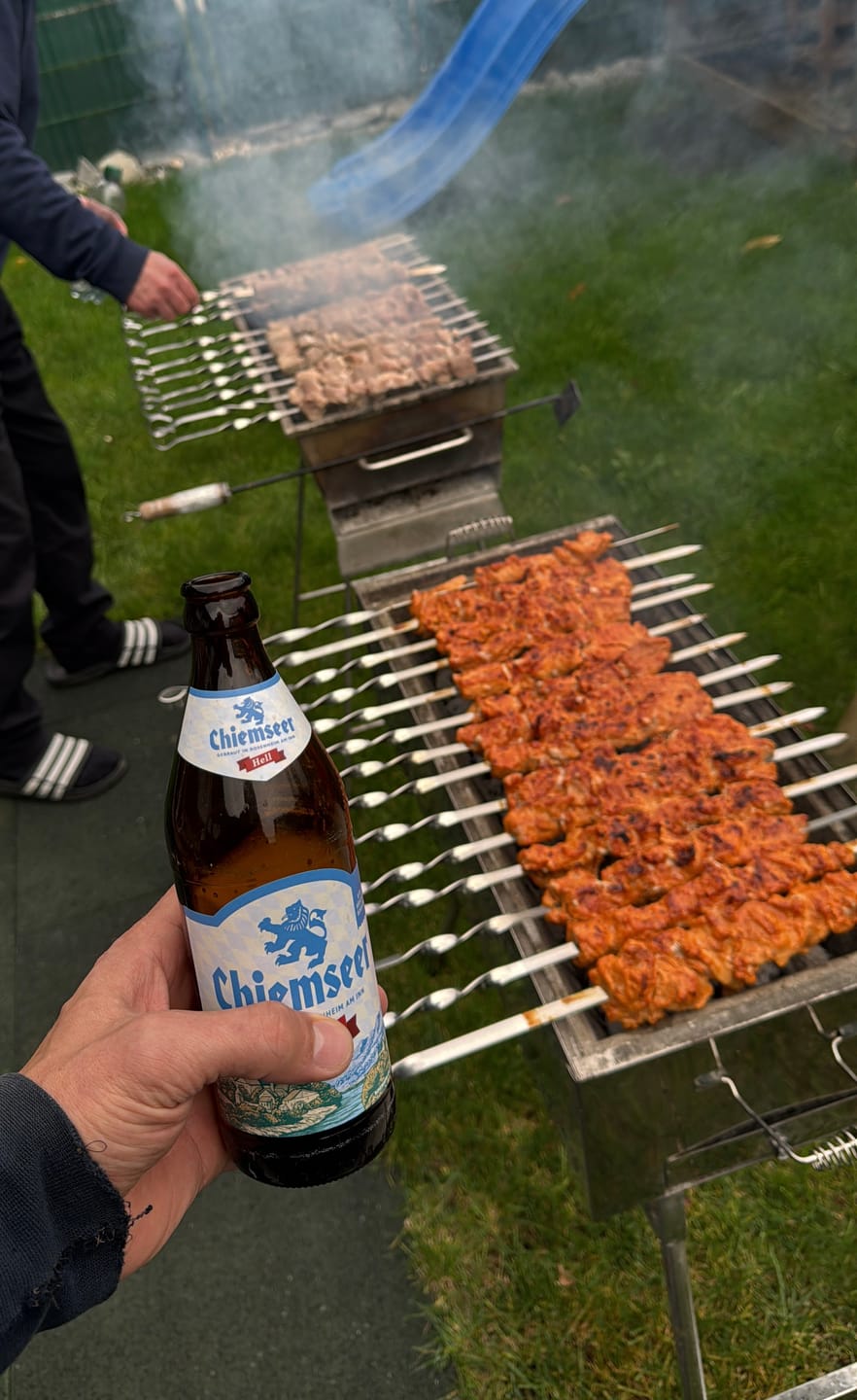 Customer photo review of Schweine-Schaschlik Klassiker – mit Zwiebeln, Pfeffer & Essig | mySchaschlik