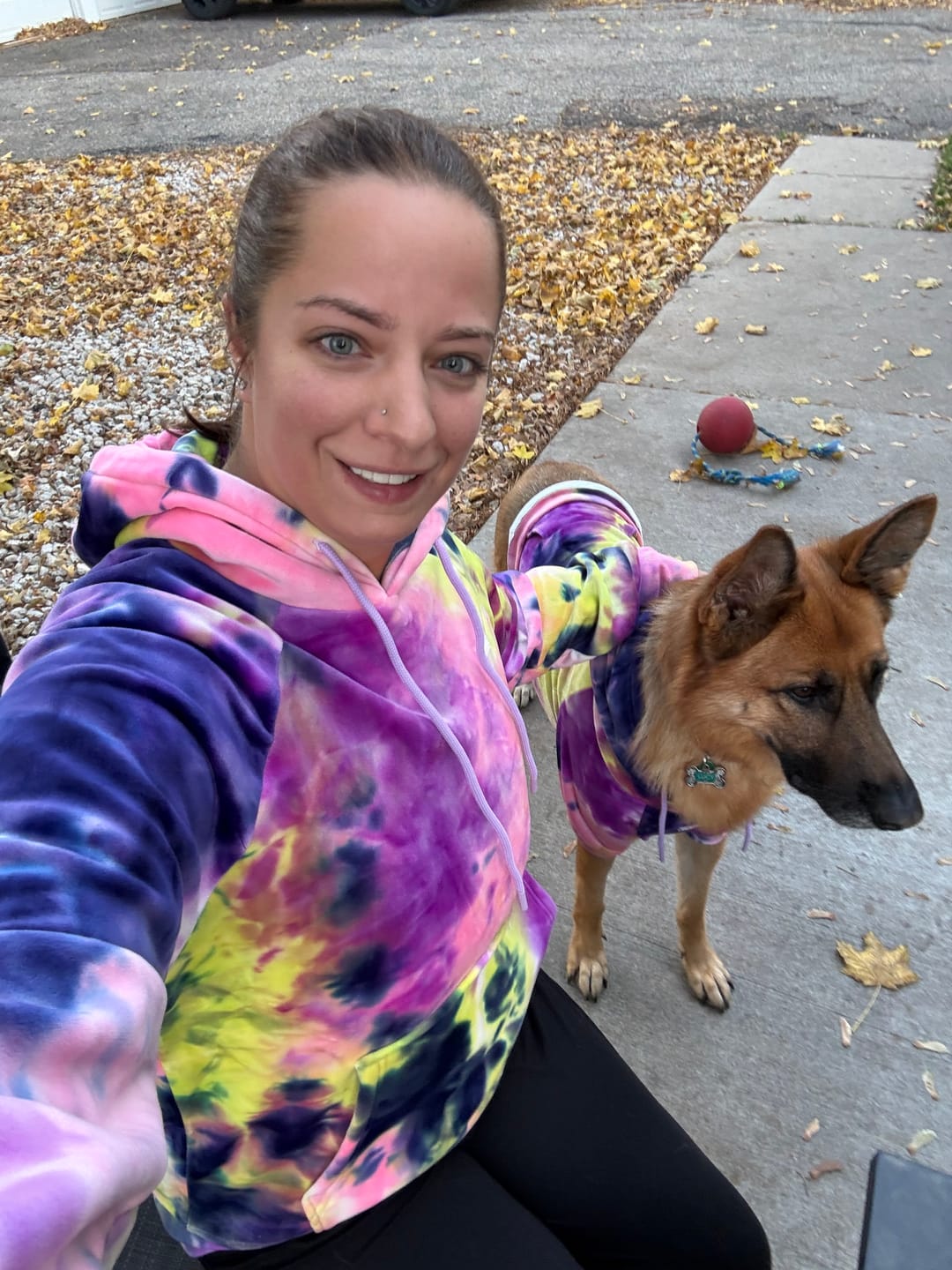 Customer photo review of Velvet Human Hoodie - Berry Lemonade