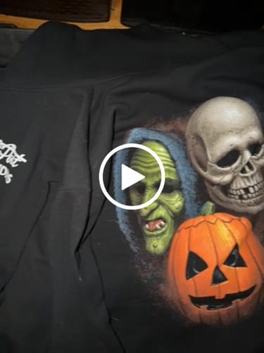 Customer video review of Halloween Trio: Masks - Zip Hoodie