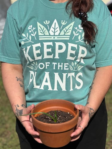 Customer photo review of Keeper of the Plants T-Shirt