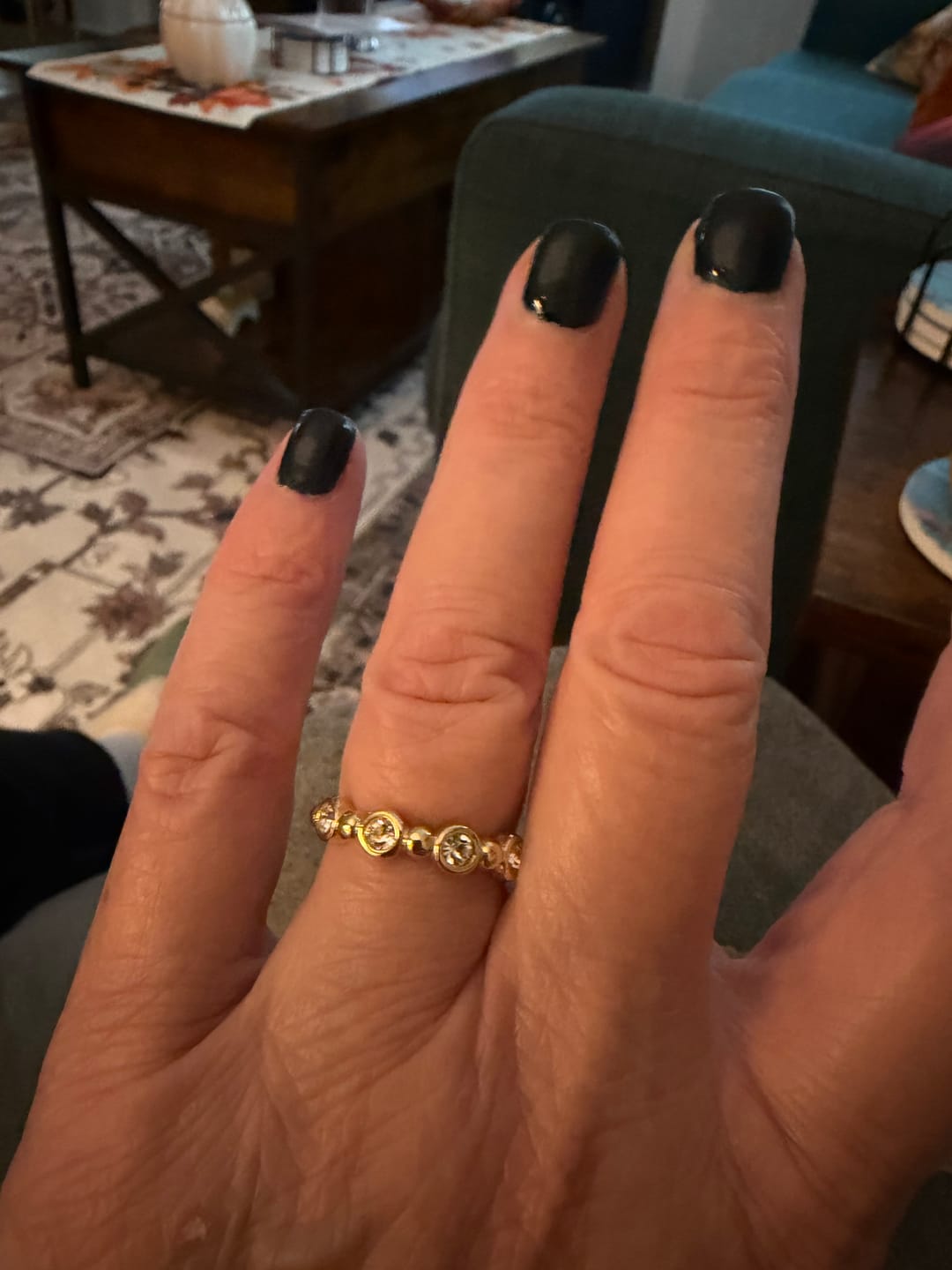 Customer photo review of Beaded Tennis Ring