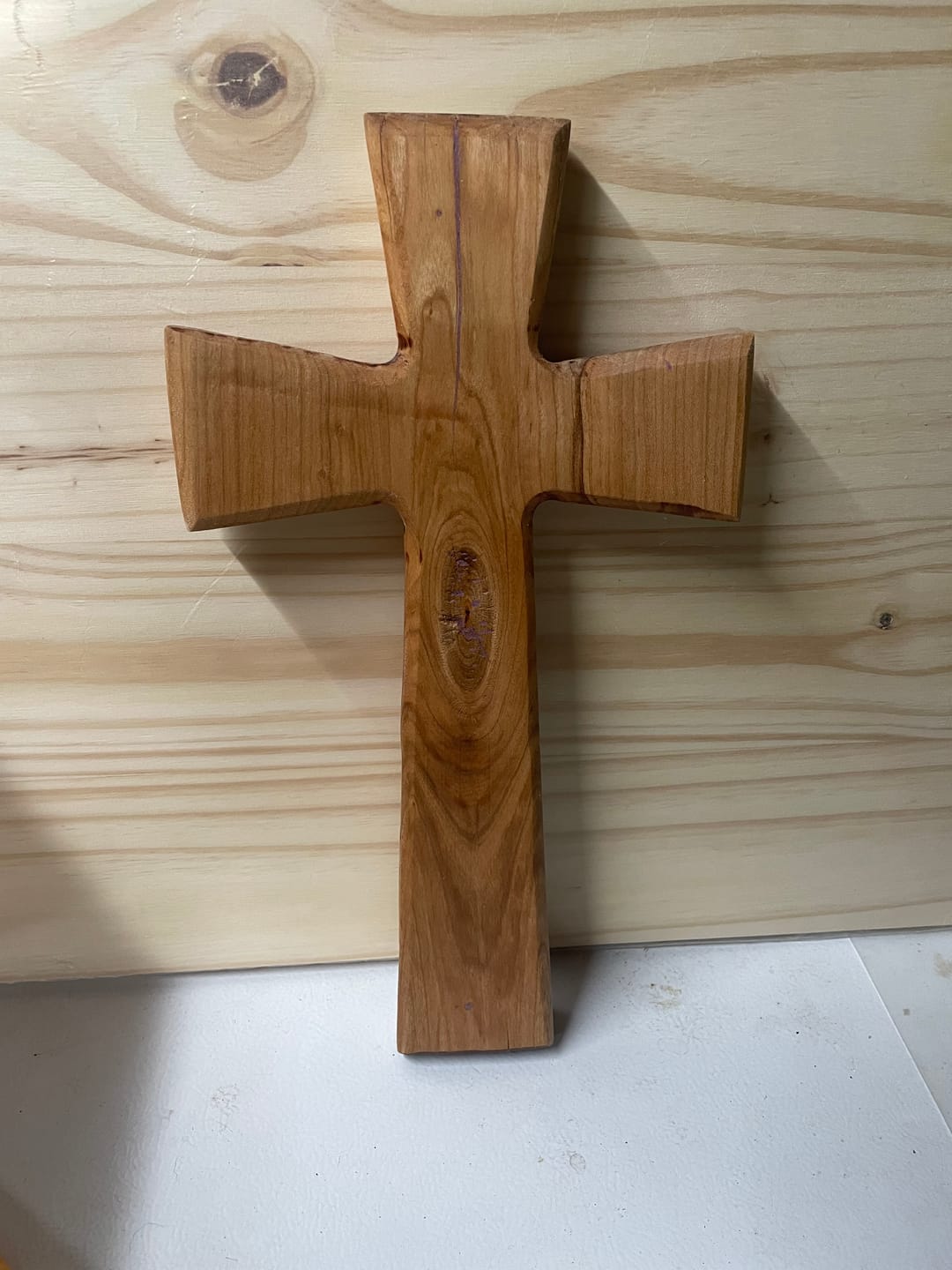Customer photo review of 15x8" Flared Cross Acrylic Router Template
