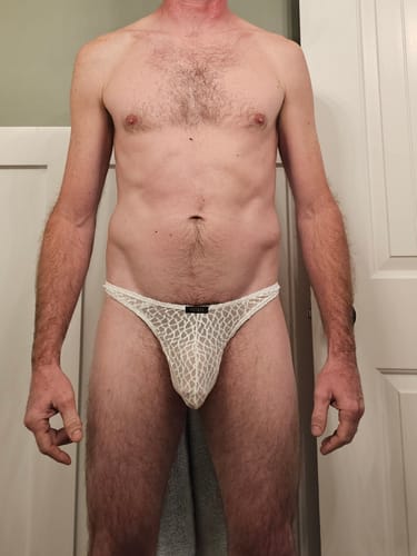 Customer photo review of Men's Breathable Mesh Thongs