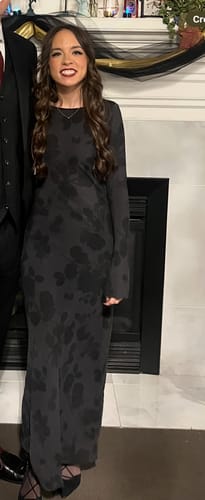 Customer photo review of Gia Dress in Midnight Rose by Realisation Par - RENTAL