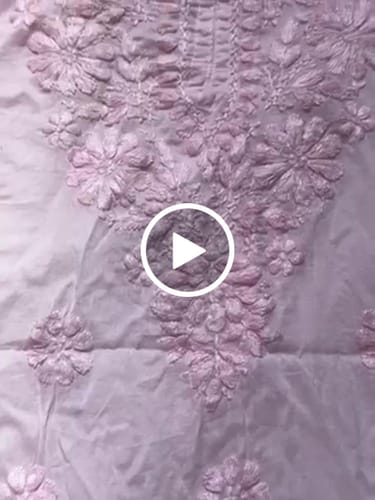 Customer video review of Nazakat Baby Pink Cotton short kurta