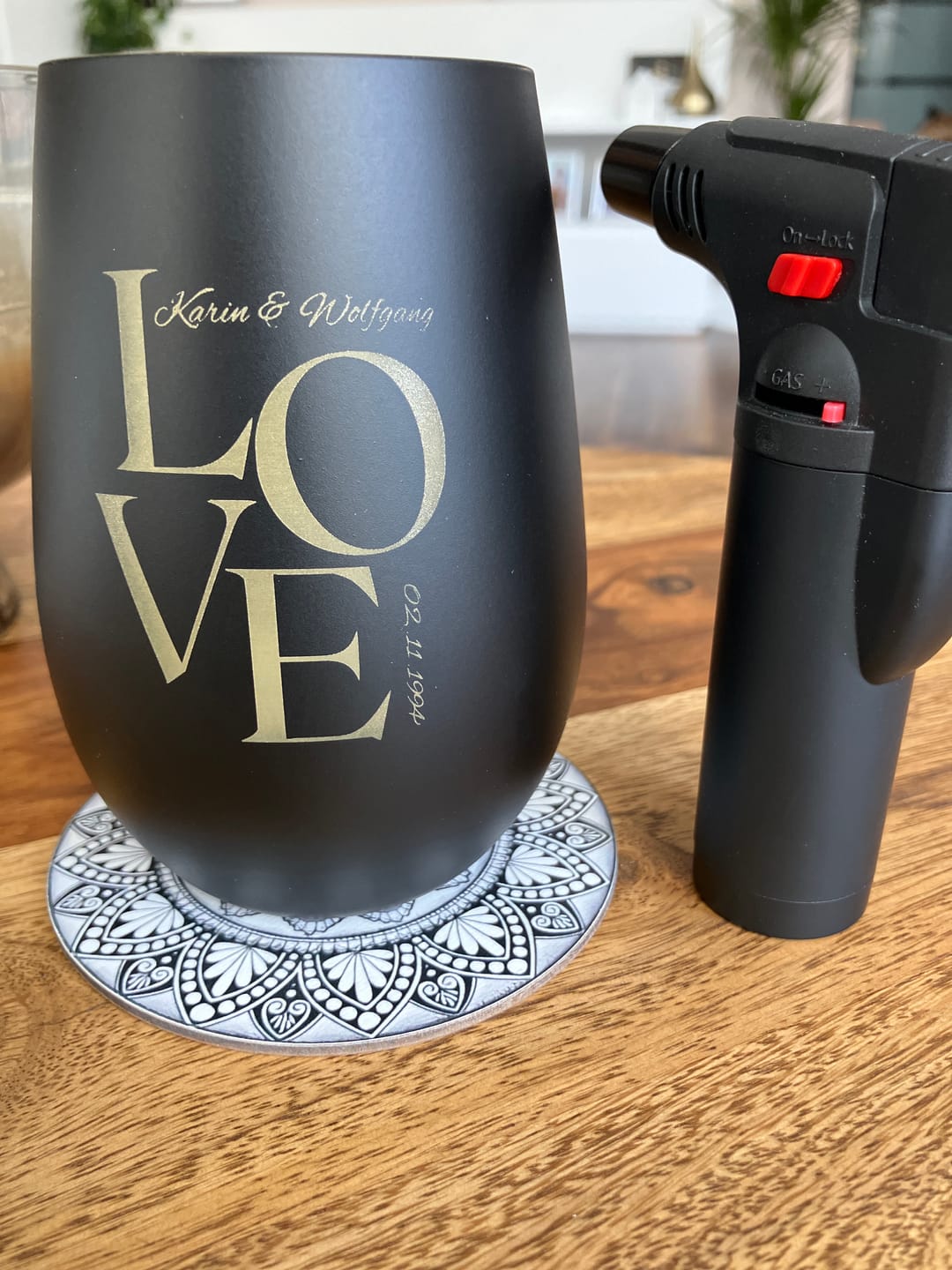 Customer photo review of Love Moments - Personalisiertes Windlicht