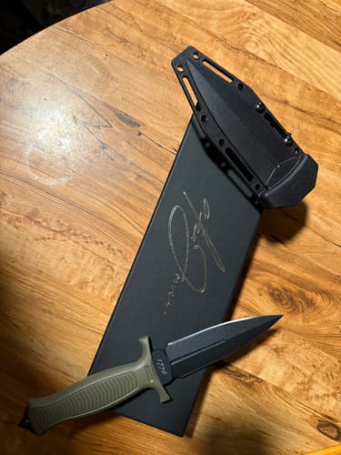 Customer photo review of Limited Edition Alex Jones Signature Battle Dagger