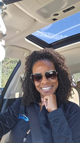 Customer photo review of Multi-Textured Kinky Curly Crochet Hair Extensions Human Hair