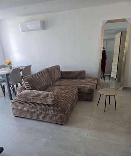 Customer photo review of Canapé d'angle convertible grande méridienne MONTPARNASSE