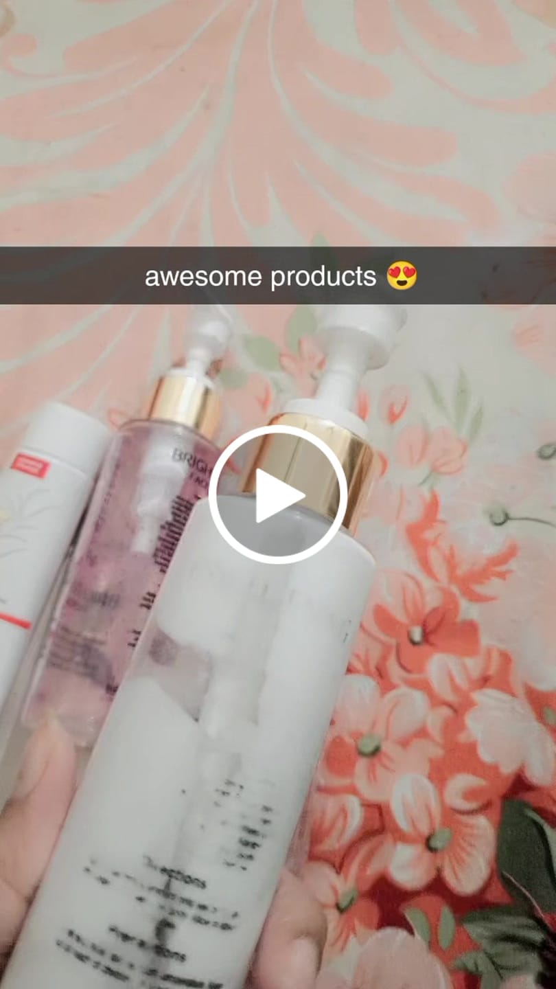 Customer video review of Brightening Toner