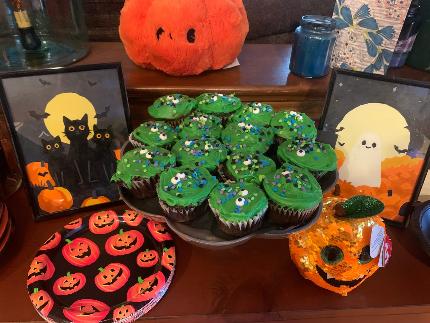Customer photo review of 6 Mini Paintings - Spooky Autumn Set