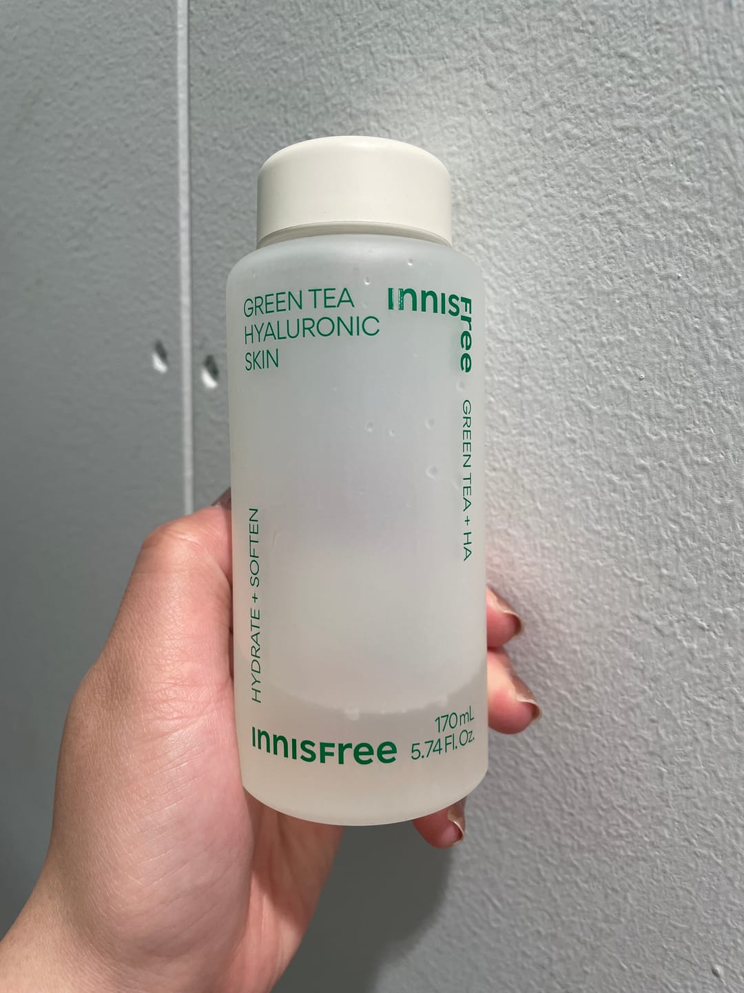 Customer photo review of グリーンティー　ヒアルロン　スキン