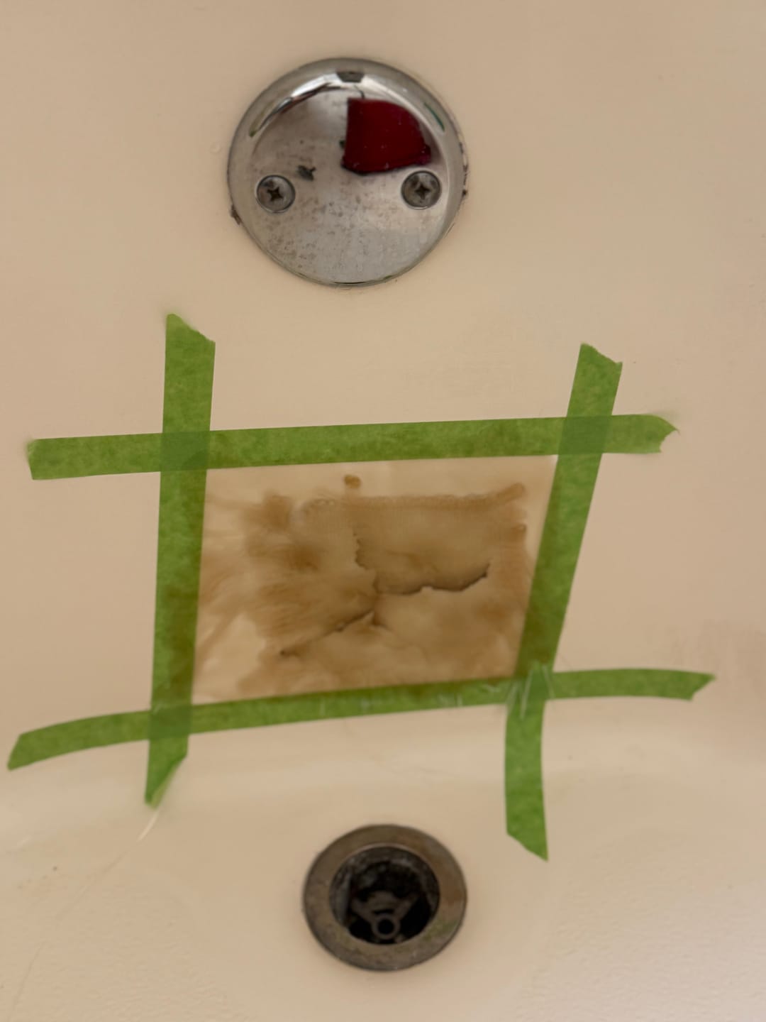 Customer photo review of Large Wall Damage - Tub and Shower Repair Kit