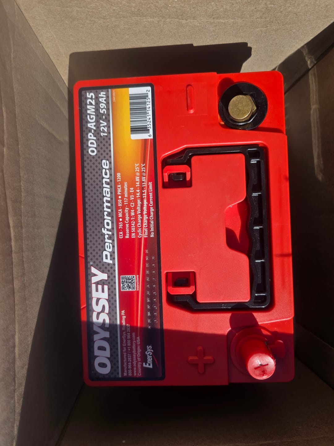 Customer photo review of Odyssey Performance Series Group 25 Battery