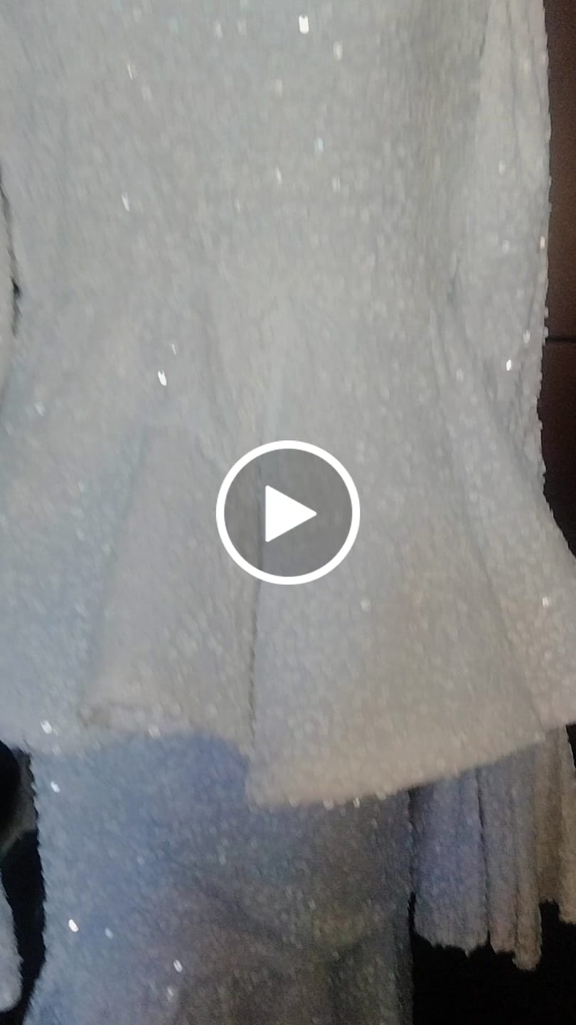 Customer video review of White Sequins Velvet