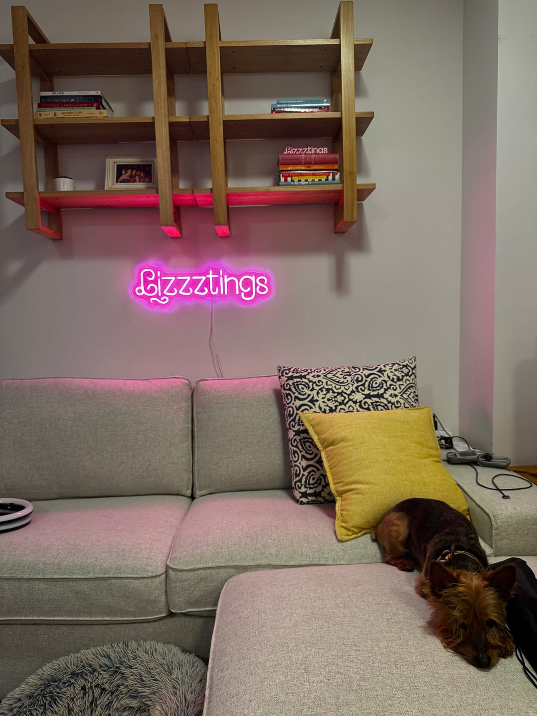 Customer photo review of Custom Neon Sign - Lizzztings