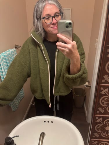 Customer photo review of Hayden Sherpa Zip Jacket