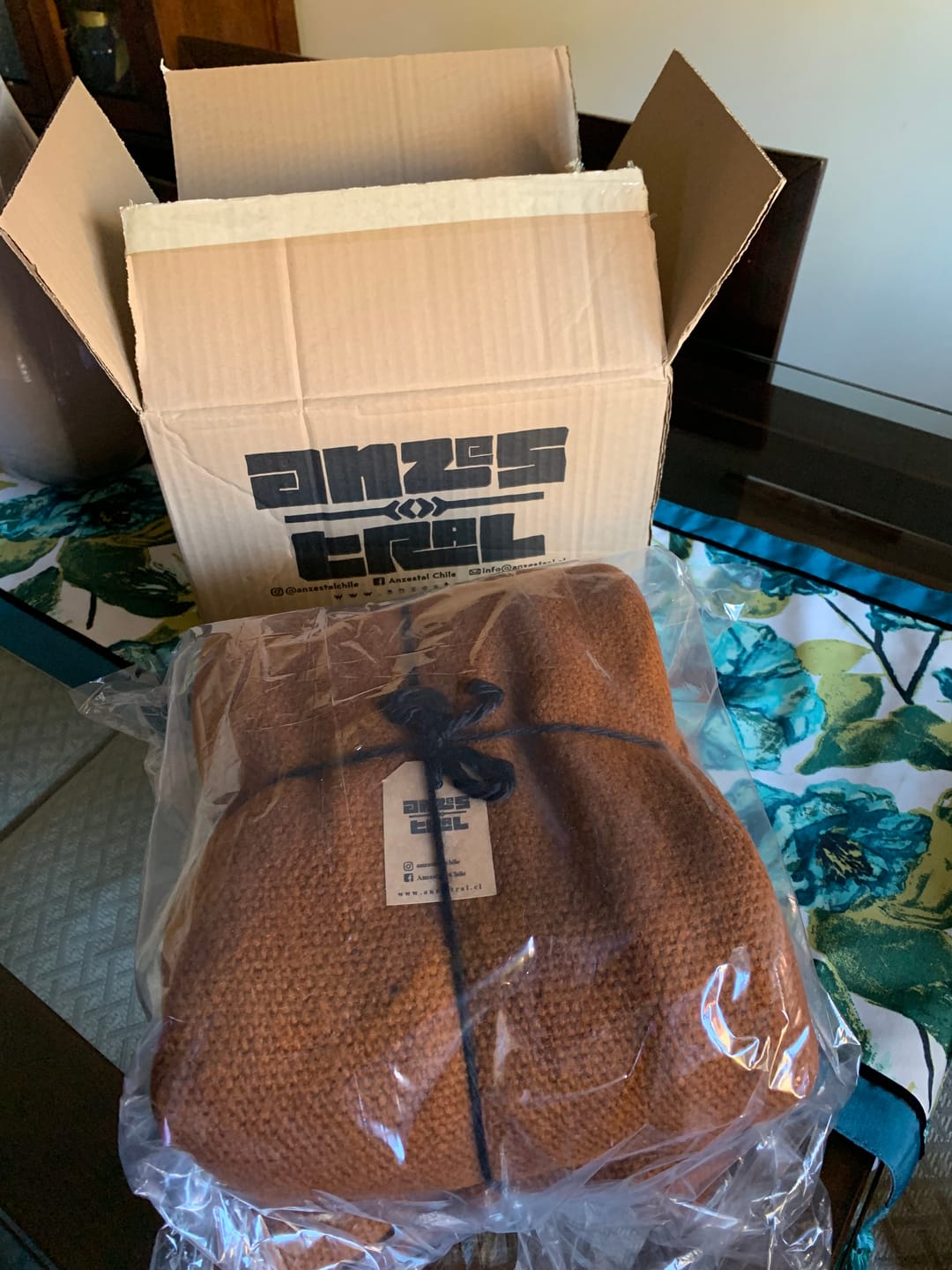 Customer photo review of PONCHO PREMIUM CAFÉ TERRACOTA
