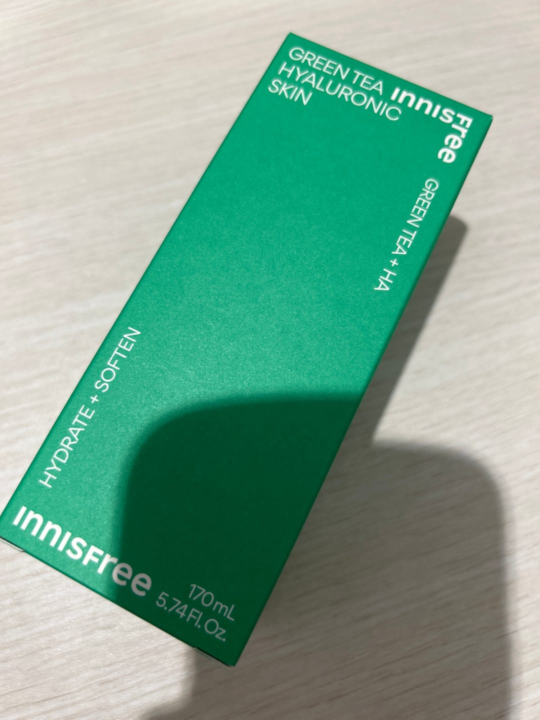 Customer photo review of グリーンティー　ヒアルロン　スキン