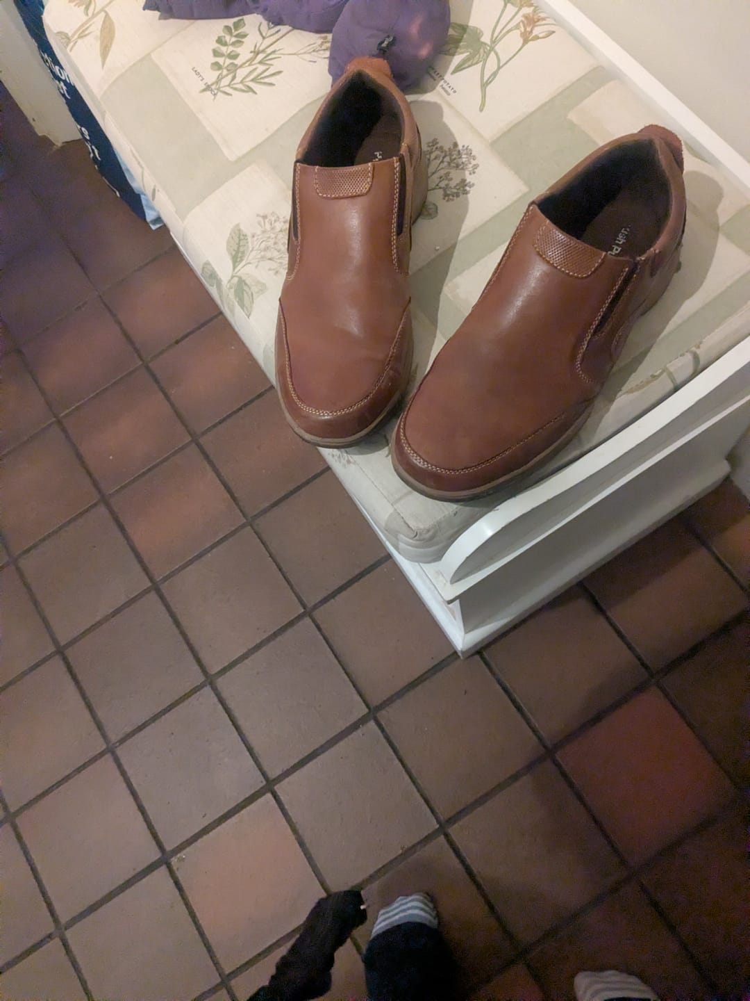 Customer photo review of Brown Jasper Slip-On Trainers