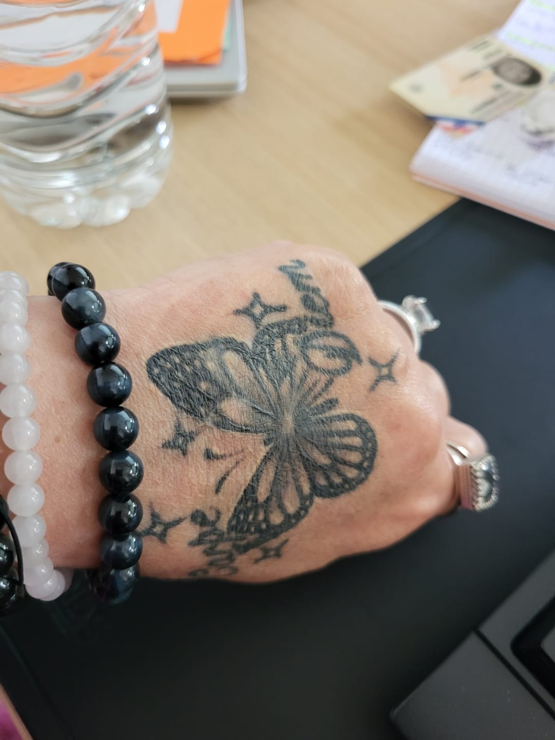 Customer photo review of Bracelet "Ange Gardien" en Oeil de Faucon