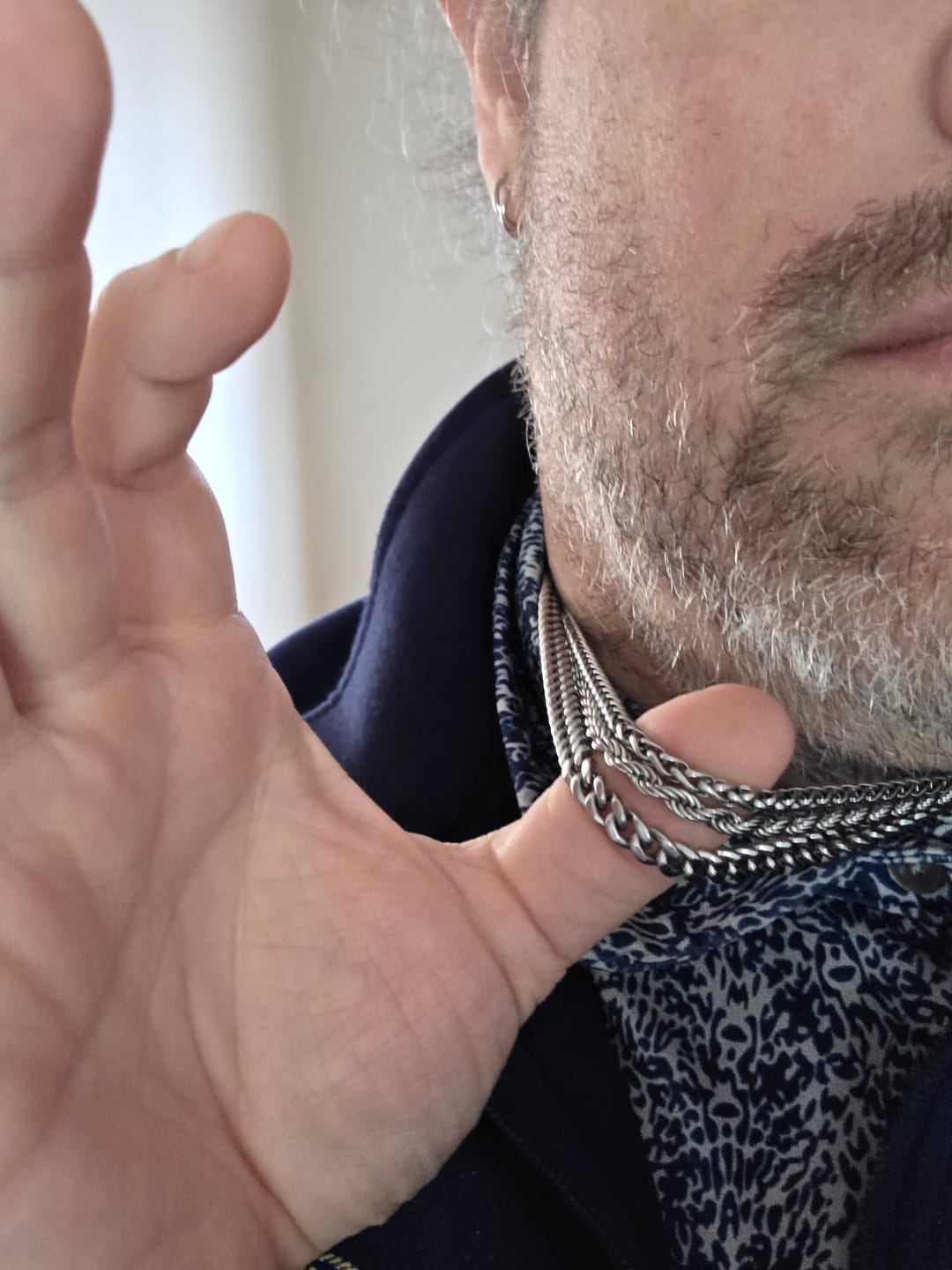 Customer photo review of 6mm Cuban Link Chain