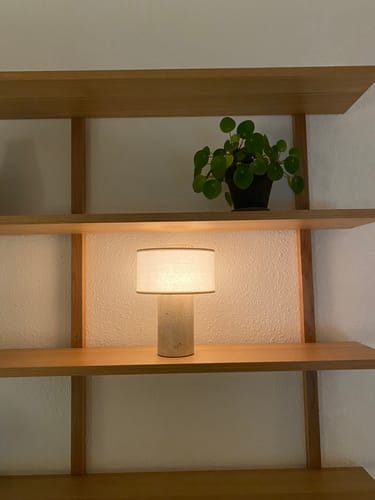 Customer photo review of Auríe Portable Lamp | Travertin & Hør | 25 cm