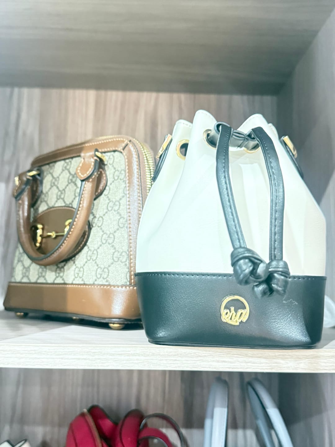 Customer photo review of The Monroe Bucket Bag