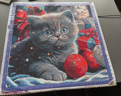 Customer photo review of The Cat Who Stole Christmas ©Cocomarshmallow Art