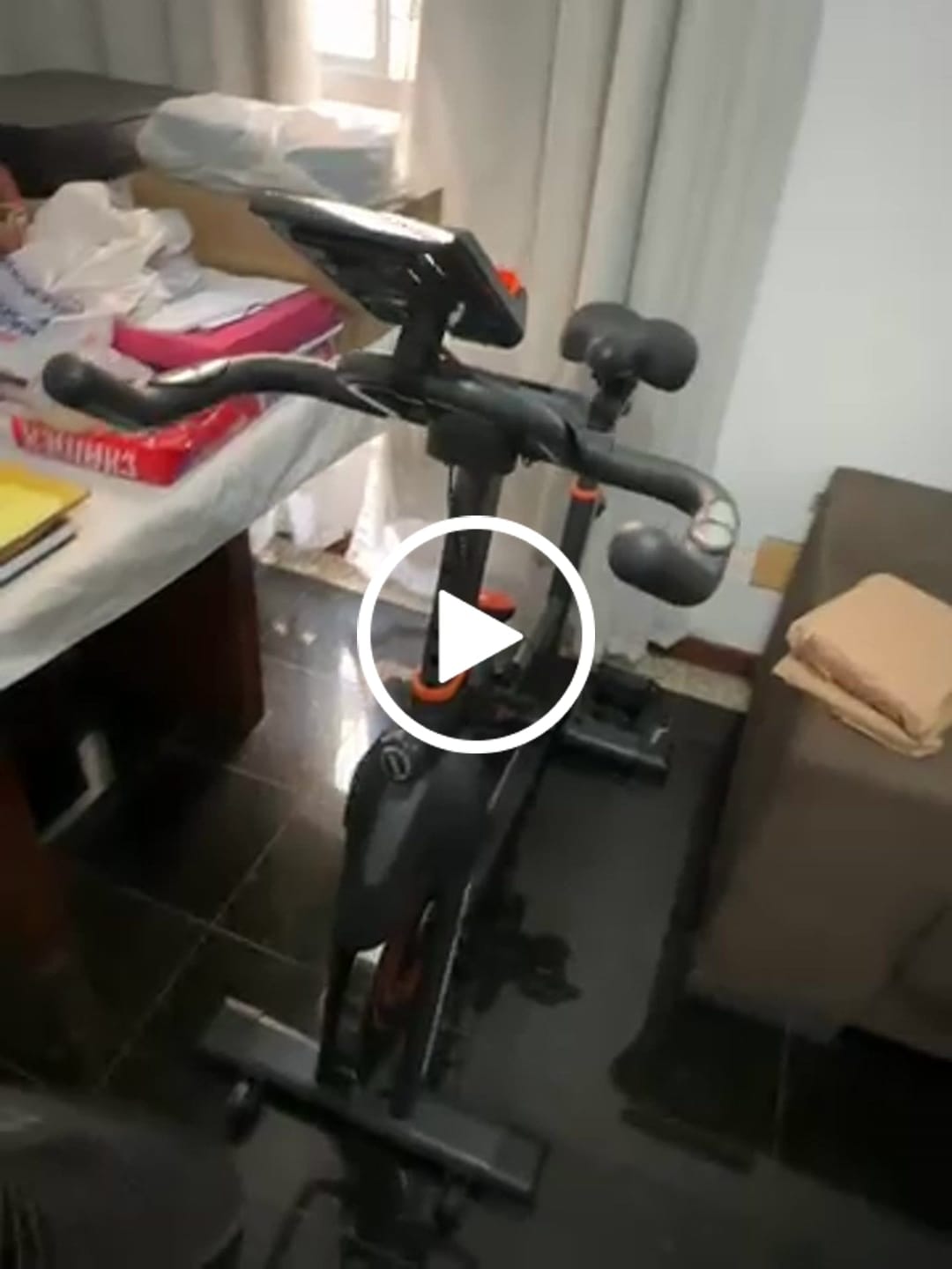 Customer video review of Bicicleta Ergométrica Bike Mega Spinning 10K