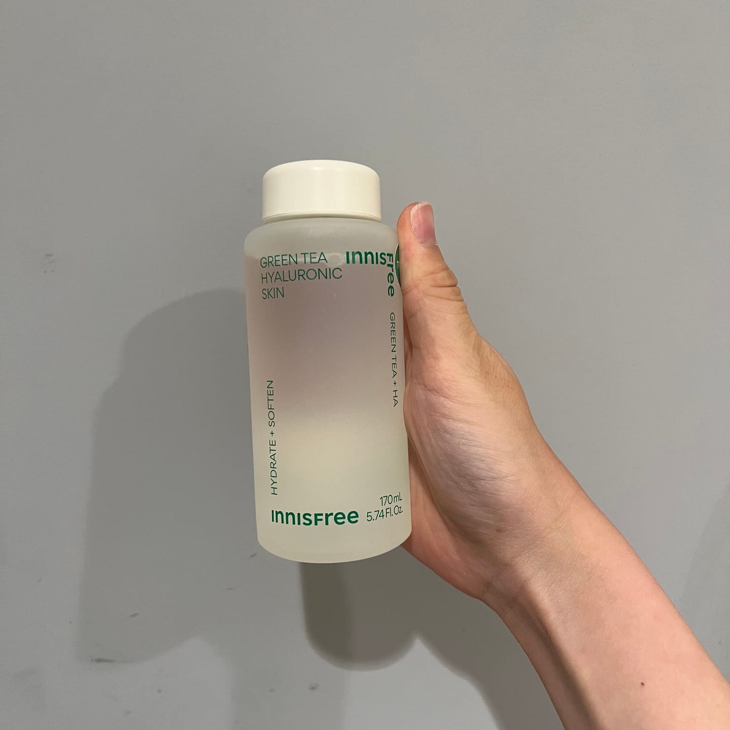 Customer photo review of グリーンティー　ヒアルロン　スキン