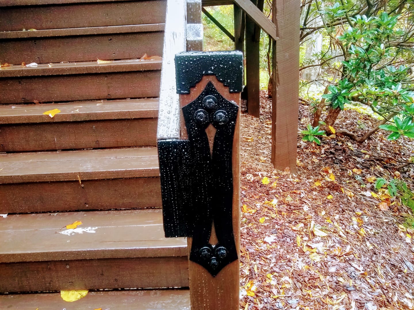 Customer photo review of Custom Sized Steel Post Cap (2-7 Inch Variations)