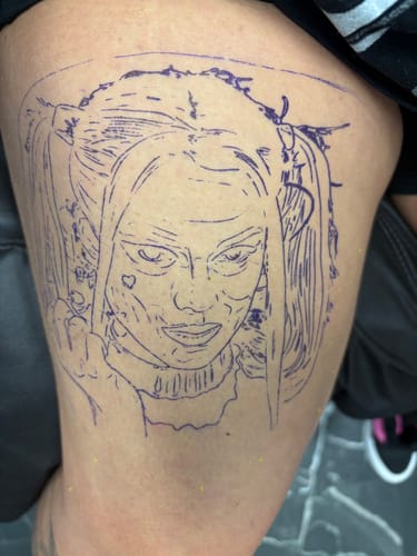 Customer photo review of Signature Tattoo Numbing Cream 1 TUBE