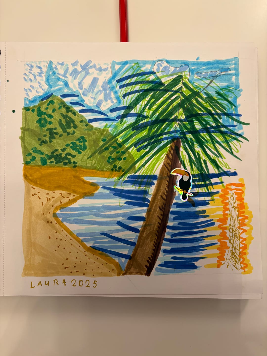 Customer photo review of Ohuhu Paper-friendly (No Peeling) Markers Water-based 60 Colors