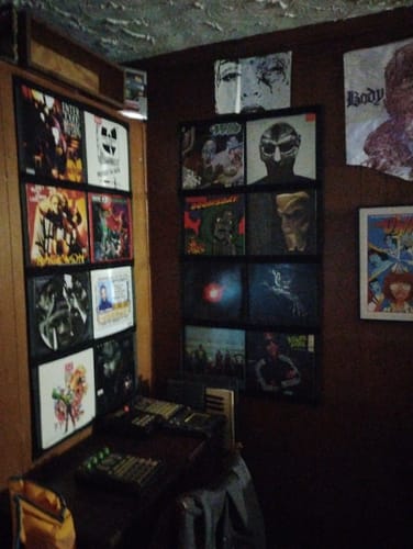 Customer photo review of 12" Vinyl Record Display Frame - LP Wall Storage