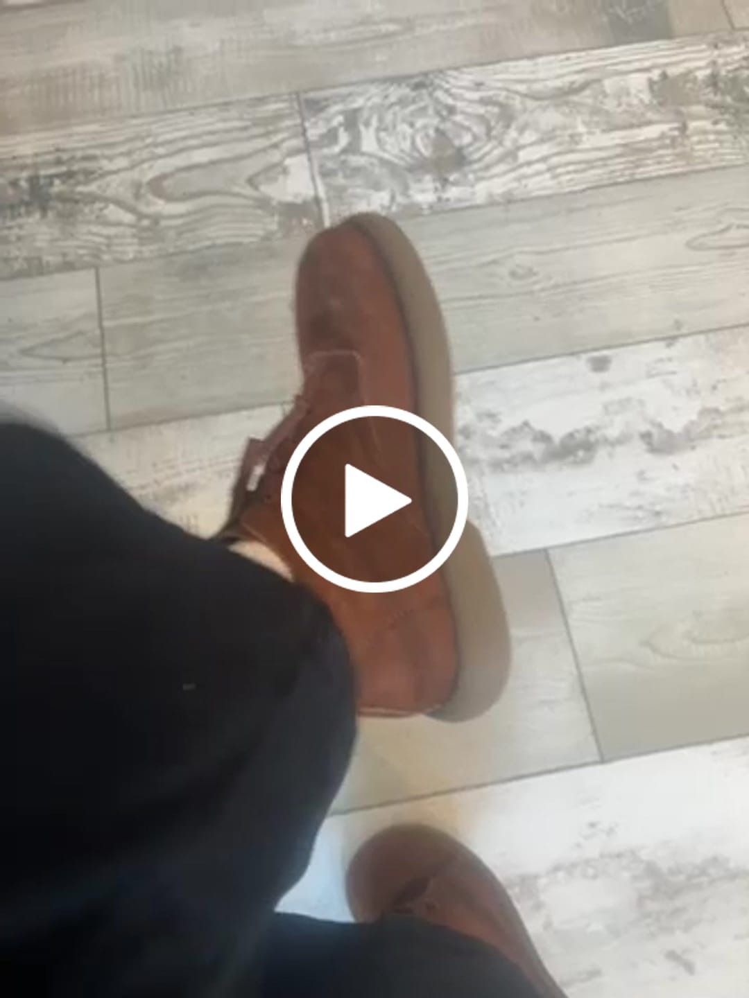 Customer video review of Women Vintage Genuine Leather Strap Low Heel Boots