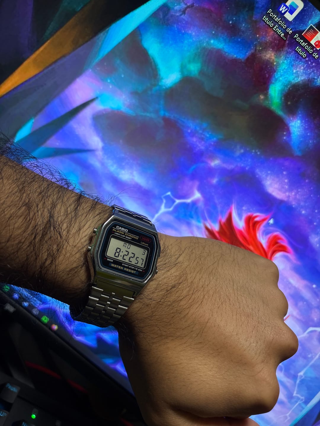 Customer photo review of Reloj Casio Vintage A158WA-1JH Azul/Plateado JDM