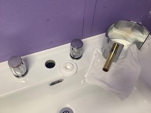 Customer photo review of Bali - Bathroom Washbasin Waterfall Faucet Split Three-Piece