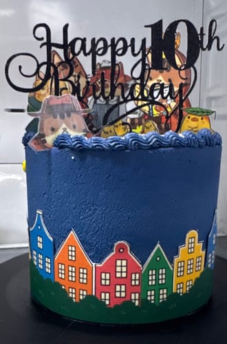 Customer photo review of A3 Rectangle Custom Edible Icing Image