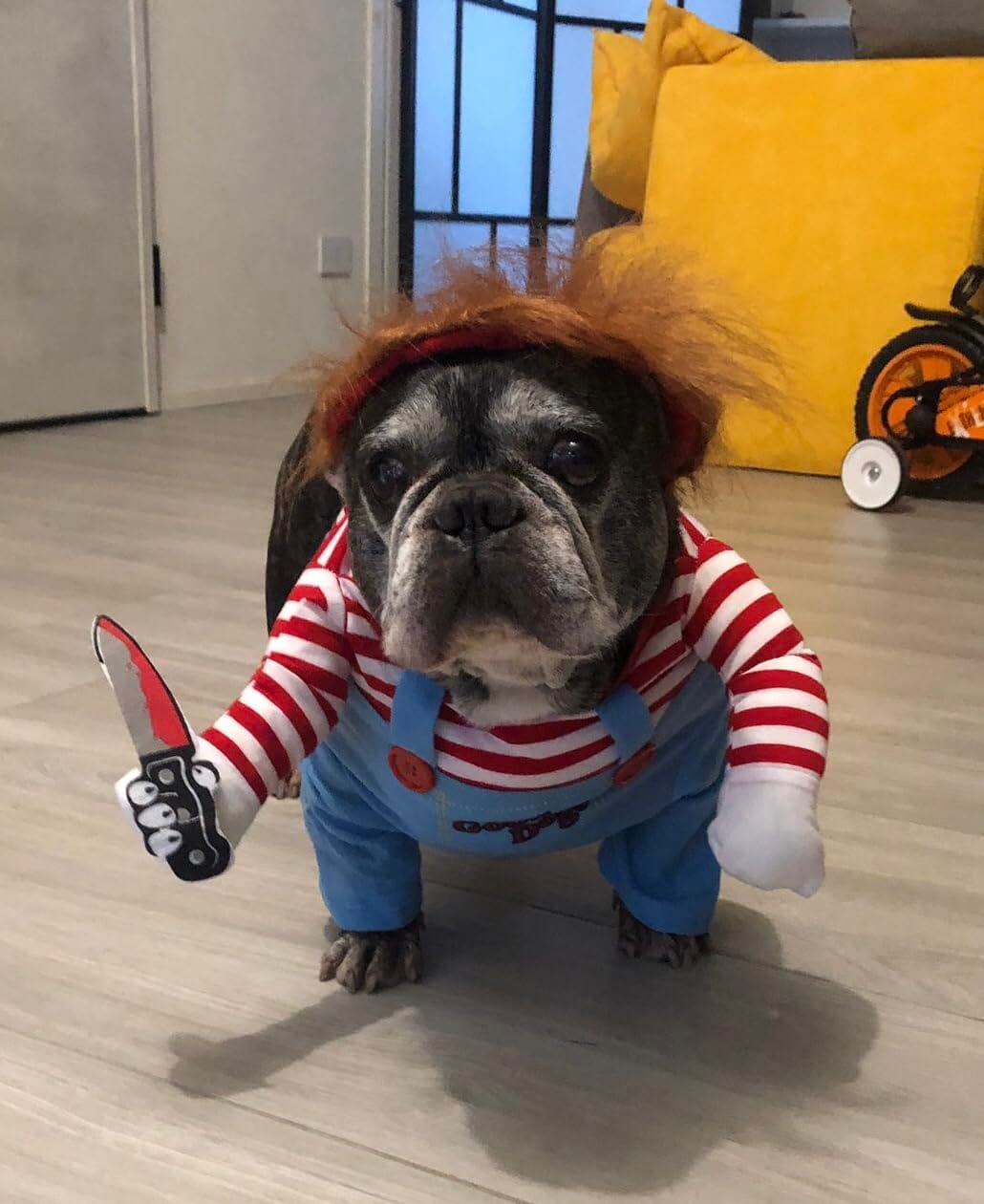 Customer photo review of Overalls with Knife Holder costume