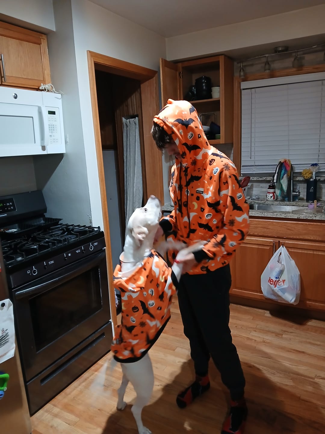 Customer photo review of Halloween Human Hoodie - Orange